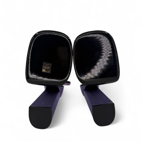 VERSACE Aevitas Purple Crystal-Embellished Platform Block Heel Pumps EU38 - Picture 10 of 12